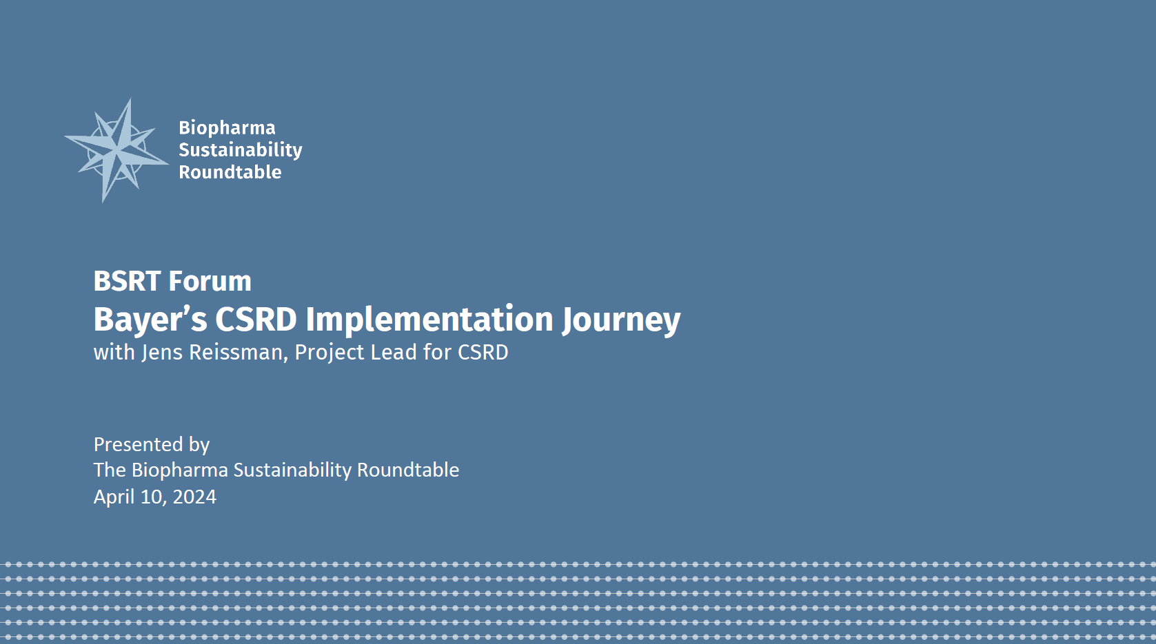 CSRD & Taxonomy Implementation