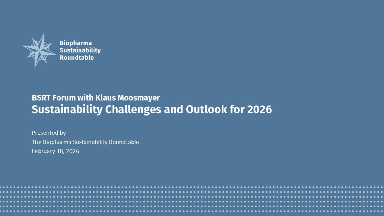 BSRT Forum with Klaus Moosmayer